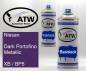 Preview: Nissan, Dark Portofino Metallic, XB / BP5: 400ml Sprühdose + 400ml Klarlack - Set, von ATW Autoteile West.